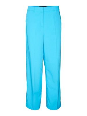 Широки панталони тип „марлен“ Vero Moda синьо