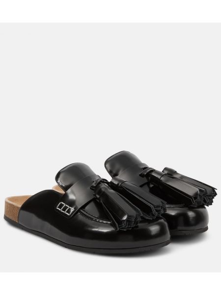 Δερμάτινος mules Jw Anderson μαύρο