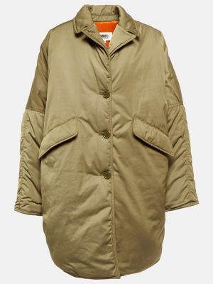Oversized bavlněný krátký kabát Mm6 Maison Margiela - zelená