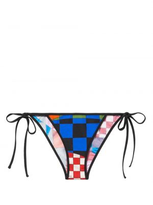 Bikini s karirastim vzorcem Pucci modra