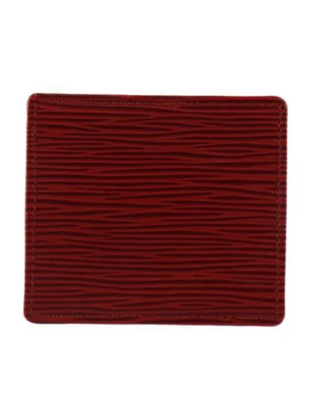 Monedero de cuero retro Louis Vuitton Vintage rojo