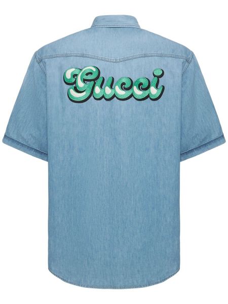 Koszula jeansowa Gucci - Niebieski