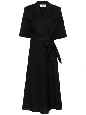 Μίντι φόρεμα Msgm μαύρο