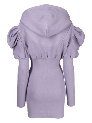 Robe à capuche en jersey Kimhekim violet