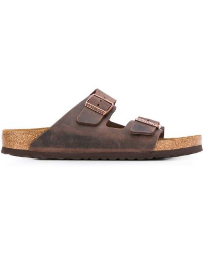Nahast sandaalid Birkenstock pruun