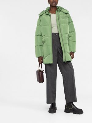 Mantel mit reißverschluss Ganni grün