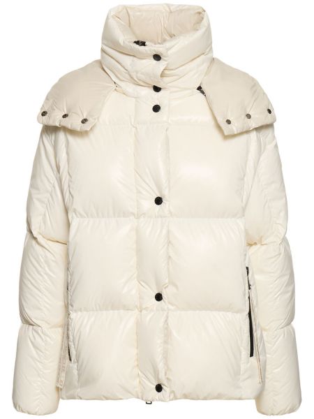 Nylon dunjakke Moncler hvit