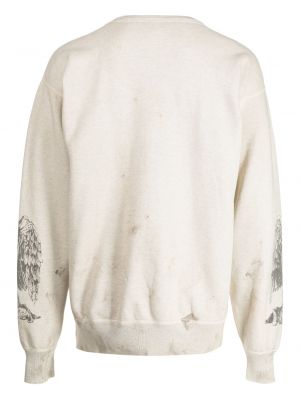 Sweatshirt aus baumwoll mit print Saint Mxxxxxx grau