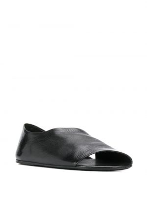 Sandales en cuir asymétrique Marsèll noir