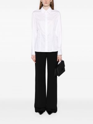 Hedvábná košile Helmut Lang bílá