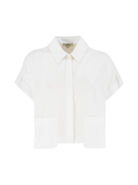 Haftowana koszula z cekinami elegancka Panicale biała