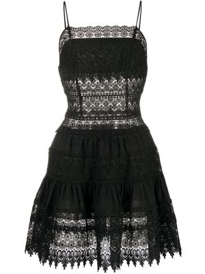 Платье мини с вышивкой Charo Ruiz Ibiza, черный