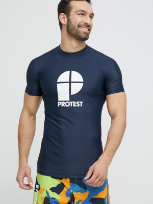 Tričko s potiskem Protest bílé