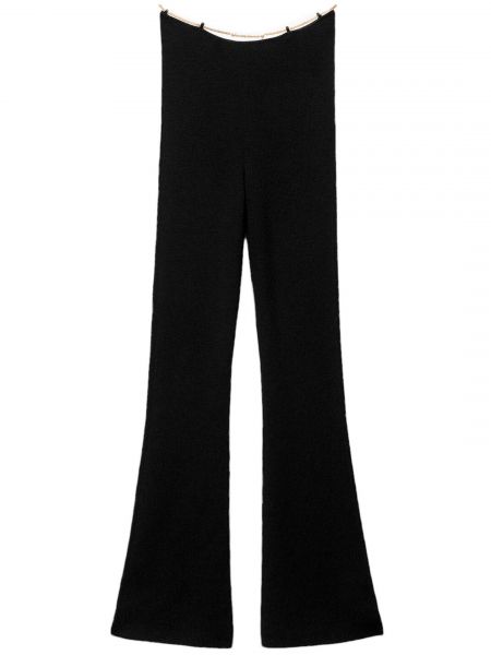 Шерстяные брюки из шерсти мериноса Alexander Wang черные