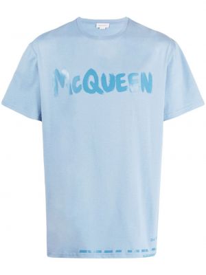 T-shirt en coton à imprimé Alexander Mcqueen