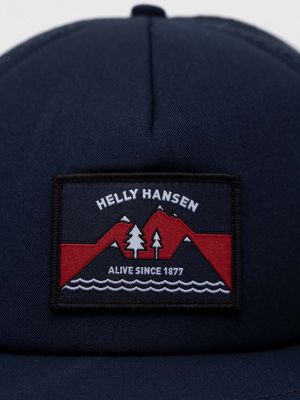 Синяя шапка с аппликацией Helly Hansen