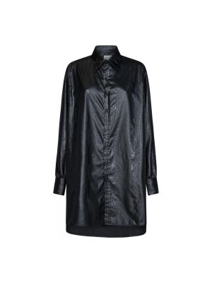 Sukienka koszulowa oversize Maison Margiela czarna