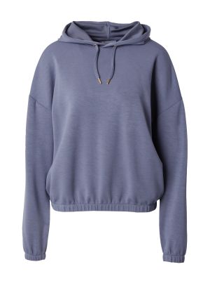 Пуловер с качулка Athlecia синьо
