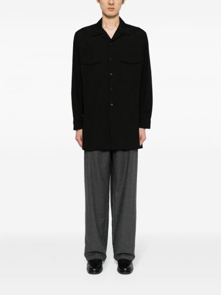 Kokvilnas krekls Yohji Yamamoto melns
