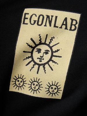 Hoodie di cotone Egonlab. nero