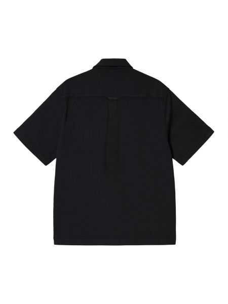 Camisa de algodón con bolsillos Carhartt Wip negro