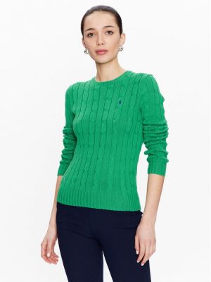 Džemper slim fit Polo Ralph Lauren zelena