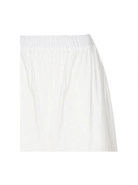 Pantalones cortos de algodón de playa Max Mara blanco