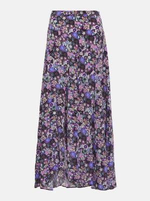 Kvetinová hodvábna dlhá sukňa Isabel Marant