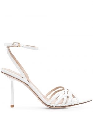 Kožené sandále Le Silla biela