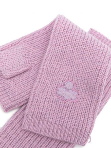 Rękawiczki Isabel Marant różowe