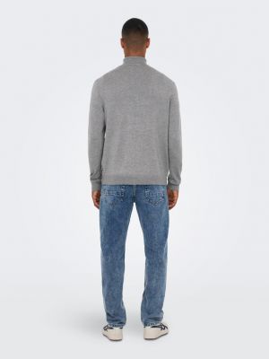 Sweter Only & Sons szary
