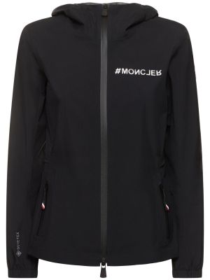 Najlonska jakna s kapuljačom Moncler Grenoble crna