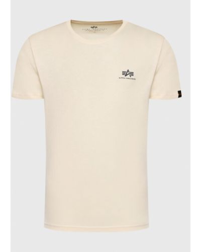 Vlnené tričko Alpha Industries biela