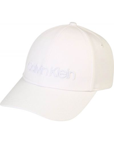 Σκούφος Calvin Klein λευκό