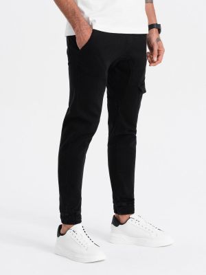 Cargo kalhoty Ombre Clothing černé