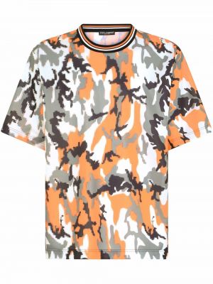 T-shirt con stampa camouflage Dolce & Gabbana nero
