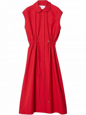 Vestido sin mangas Carolina Herrera rojo