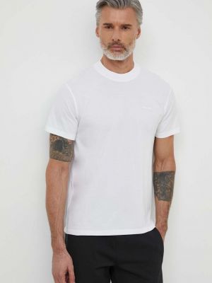 Белая однотонная хлопковая футболка Bomboogie