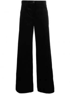Spodnie sztruksowe bawełniane Aspesi czarne