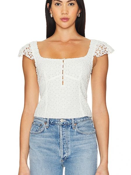 Top Free People weiß