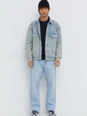 Kurtka jeansowa oversize Tommy Jeans niebieska