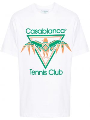 T-shirt aus baumwoll mit print Casablanca