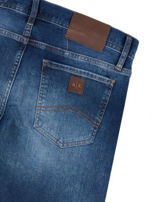 Bavlněné straight fit džíny Armani Exchange modré