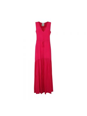 Sukienka długa Semicouture różowa