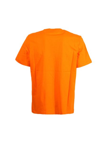 T-shirt mit rundem ausschnitt Msgm orange