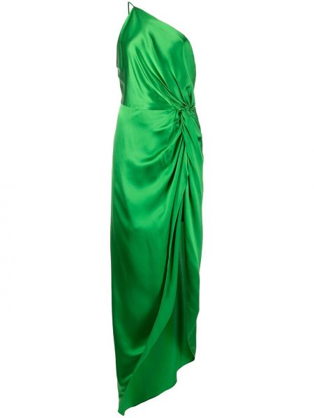 Vestido de noche con lazo Michelle Mason verde