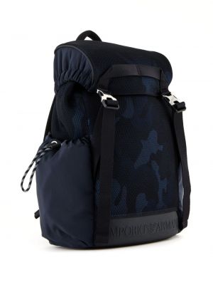 Mesh rucksack mit camouflage-print Emporio Armani