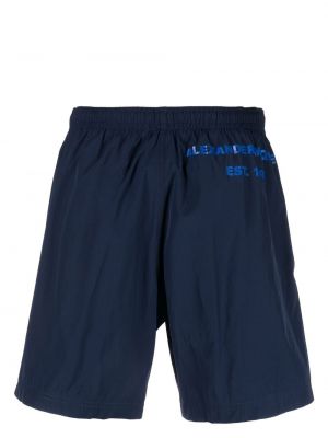 Shorts à imprimé Alexander Mcqueen bleu