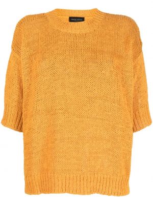Haut en tricot avec manches courtes Roberto Collina orange