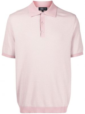 Jacquard poloskjorte Man On The Boon. rosa